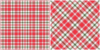 Scottish Tartan Plaid Seamless Pattern, Gingham Patterns. Seamless Tartan Illustration Set for Scarf, Blanket, Other Modern Spring Summer Autumn Winter Holiday Fabric Print. vector