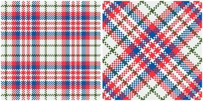 Scottish Tartan Plaid Seamless Pattern, Gingham Patterns. Traditional Scottish Woven Fabric. Lumberjack Shirt Flannel Textile. Pattern Tile Swatch Included. vector