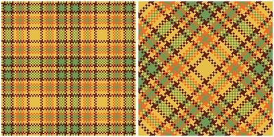 Tartan Plaid Pattern Seamless. Abstract Check Plaid Pattern. Seamless Tartan Illustration Set for Scarf, Blanket, Other Modern Spring Summer Autumn Winter Holiday Fabric Print. vector