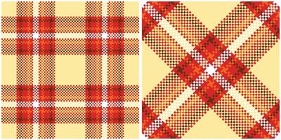 Tartan Plaid Pattern Seamless. Traditional Scottish Checkered Background. Traditional Scottish Woven Fabric. Lumberjack Shirt Flannel Textile. Pattern Tile Swatch Included. vector
