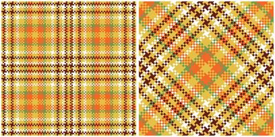 Tartan Plaid Pattern Seamless. Classic Scottish Tartan Design. Template for Design Ornament. Seamless Fabric Texture. Illustration vector