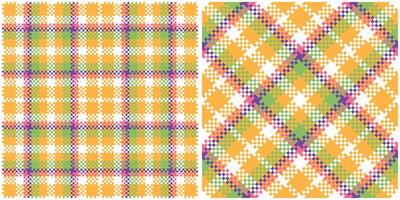Scottish Tartan Plaid Seamless Pattern, Sweet Plaids Pattern Seamless. Seamless Tartan Illustration Set for Scarf, Blanket, Other Modern Spring Summer Autumn Winter Holiday Fabric Print. vector