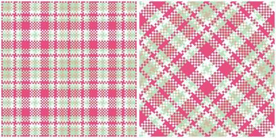 Scottish Tartan Plaid Seamless Pattern, Checkerboard Pattern. Traditional Scottish Woven Fabric. Lumberjack Shirt Flannel Textile. Pattern Tile Swatch Included. vector