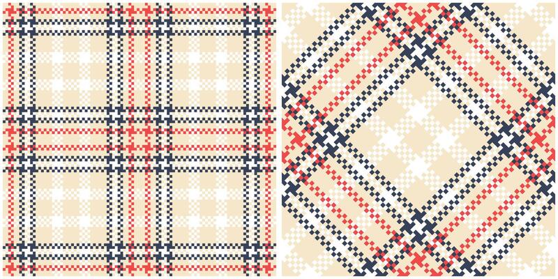 Tartan Seamless Pattern. Sweet Pastel Plaid Patterns Seamless Tartan Illustration Set for Scarf, Blanket, Other Modern Spring Summer Autumn Winter Holiday Fabric Print.