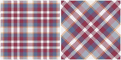 Tartan Seamless Pattern. Classic Scottish Tartan Design. Traditional Scottish Woven Fabric. Lumberjack Shirt Flannel Textile. Pattern Tile Swatch Included. vector