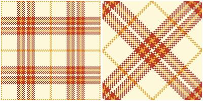 Tartan Seamless Pattern. Traditional Scottish Checkered Background. Seamless Tartan Illustration Set for Scarf, Blanket, Other Modern Spring Summer Autumn Winter Holiday Fabric Print. vector