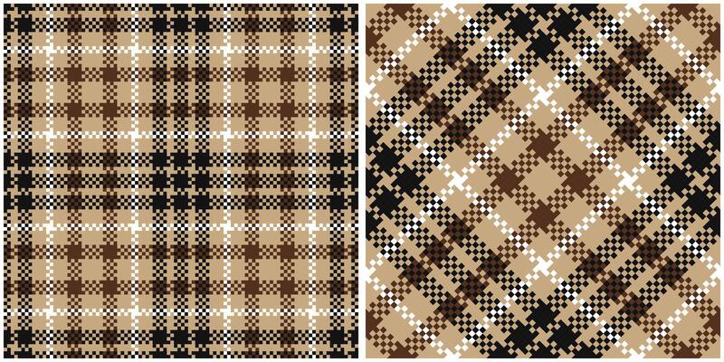 Plaids Pattern Seamless. Tartan Seamless Pattern Traditional Scottish Woven Fabric. Lumberjack Shirt Flannel Textile. Pattern Tile Swatch Included.
