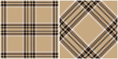 Plaids Pattern Seamless. Checkerboard Pattern Seamless Tartan Illustration Set for Scarf, Blanket, Other Modern Spring Summer Autumn Winter Holiday Fabric Print. vector