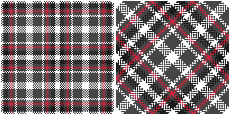 Plaids Pattern Seamless. Tartan Plaid Seamless Pattern. Traditional Scottish Woven Fabric. Lumberjack Shirt Flannel Textile. Pattern Tile Swatch Included.