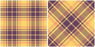 Plaids Pattern Seamless. Traditional Scottish Checkered Background. Seamless Tartan Illustration Set for Scarf, Blanket, Other Modern Spring Summer Autumn Winter Holiday Fabric Print. vector