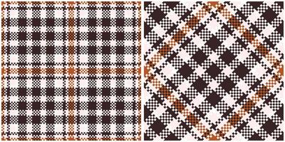 Plaid Pattern Seamless. Checkerboard Pattern Traditional Scottish Woven Fabric. Lumberjack Shirt Flannel Textile. Pattern Tile Swatch Included. vector