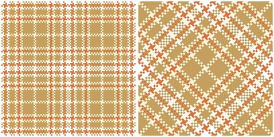 Plaid Pattern Seamless. Scottish Tartan Pattern Traditional Scottish Woven Fabric. Lumberjack Shirt Flannel Textile. Pattern Tile Swatch Included. vector