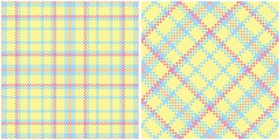 Plaid Pattern Seamless. Tartan Plaid Seamless Pattern. Seamless Tartan Illustration Set for Scarf, Blanket, Other Modern Spring Summer Autumn Winter Holiday Fabric Print. vector
