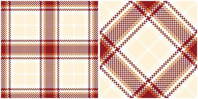 Plaid Pattern Seamless. Gingham Patterns Traditional Scottish Woven Fabric. Lumberjack Shirt Flannel Textile. Pattern Tile Swatch Included. vector