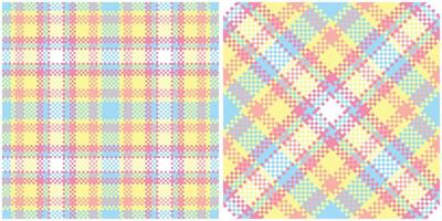 Plaid Pattern Seamless. Tartan Plaid Seamless Pattern. Template for Design Ornament. Seamless Fabric Texture. vector