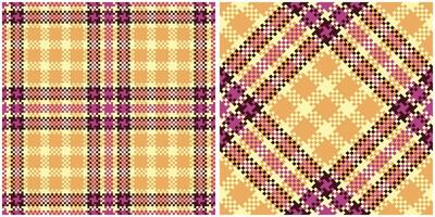 Plaid Pattern Seamless. Abstract Check Plaid Pattern Seamless. Tartan Illustration Set for Scarf, Blanket, Other Modern Spring Summer Autumn Winter Holiday Fabric Print. vector