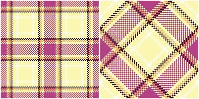 Plaid Patterns Seamless. Checker Pattern Traditional Scottish Woven Fabric. Lumberjack Shirt Flannel Textile. Pattern Tile Swatch Included. vector