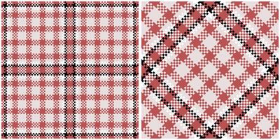 Plaid Patterns Seamless. Traditional Scottish Checkered Background. Traditional Scottish Woven Fabric. Lumberjack Shirt Flannel Textile. Pattern Tile Swatch Included. vector