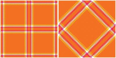Scottish Tartan Pattern. Checkerboard Pattern Traditional Scottish Woven Fabric. Lumberjack Shirt Flannel Textile. Pattern Tile Swatch Included. vector