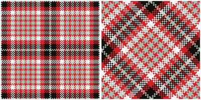Scottish Tartan Seamless Pattern. Gingham Patterns Seamless Tartan Illustration Set for Scarf, Blanket, Other Modern Spring Summer Autumn Winter Holiday Fabric Print. vector