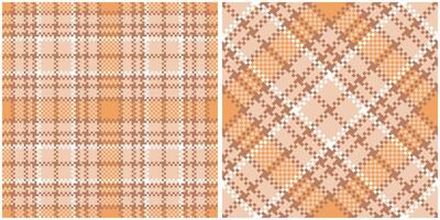 Scottish Tartan Seamless Pattern. Tartan Plaid Seamless Pattern. Traditional Scottish Woven Fabric. Lumberjack Shirt Flannel Textile. Pattern Tile Swatch Included. vector