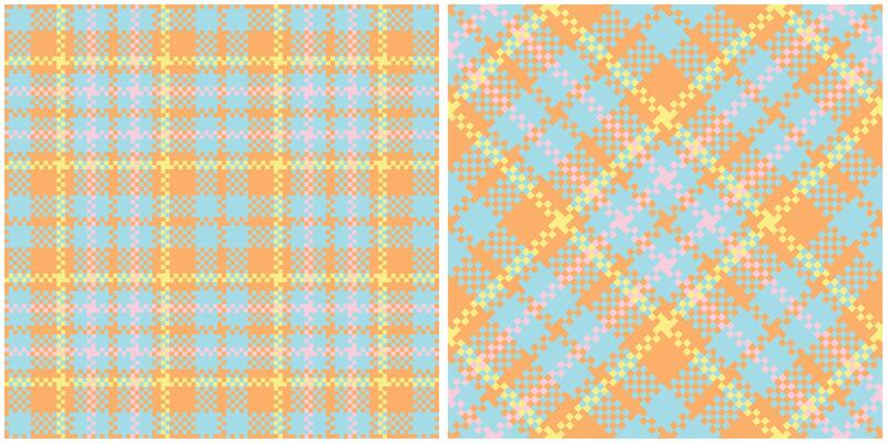 Scottish Tartan Seamless Pattern. Abstract Check Plaid Pattern Seamless Tartan Illustration Set for Scarf, Blanket, Other Modern Spring Summer Autumn Winter Holiday Fabric Print.