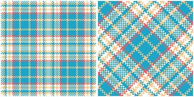 Tartan Plaid Seamless Pattern. Classic Plaid Tartan. Seamless Tartan Illustration Set for Scarf, Blanket, Other Modern Spring Summer Autumn Winter Holiday Fabric Print. vector