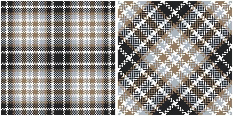 Tartan Plaid Seamless Pattern. Checkerboard Pattern. Traditional Scottish Woven Fabric. Lumberjack Shirt Flannel Textile. Pattern Tile Swatch Included.