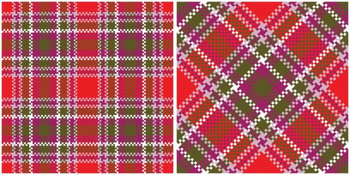 Tartan Plaid Seamless Pattern. Abstract Check Plaid Pattern. Template for Design Ornament. Seamless Fabric Texture. vector