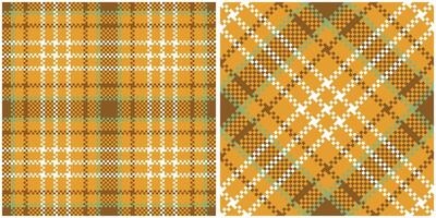 Classic Scottish Tartan Design. Plaid Pattern Seamless. Seamless Tartan Illustration Set for Scarf, Blanket, Other Modern Spring Summer Autumn Winter Holiday Fabric Print. vector