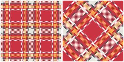 Classic Scottish Tartan Design. Checker Pattern. Traditional Scottish Woven Fabric. Lumberjack Shirt Flannel Textile. Pattern Tile Swatch Included. vector
