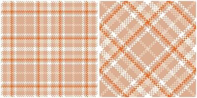 Classic Scottish Tartan Design. Abstract Check Plaid Pattern. Seamless Tartan Illustration Set for Scarf, Blanket, Other Modern Spring Summer Autumn Winter Holiday Fabric Print. vector