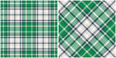 Tartan Plaid Seamless Pattern. Checkerboard Pattern. Seamless Tartan Illustration Set for Scarf, Blanket, Other Modern Spring Summer Autumn Winter Holiday Fabric Print. vector