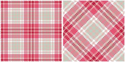 Tartan Plaid Seamless Pattern. Plaid Pattern Seamless. Seamless Tartan Illustration Set for Scarf, Blanket, Other Modern Spring Summer Autumn Winter Holiday Fabric Print. vector