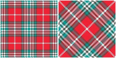 Scottish Tartan Plaid Seamless Pattern, Plaid Patterns Seamless. Seamless Tartan Illustration Set for Scarf, Blanket, Other Modern Spring Summer Autumn Winter Holiday Fabric Print. vector