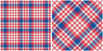 Scottish Tartan Plaid Seamless Pattern, Gingham Patterns. Traditional Scottish Woven Fabric. Lumberjack Shirt Flannel Textile. Pattern Tile Swatch Included. vector