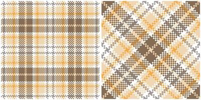 Scottish Tartan Plaid Seamless Pattern, Tartan Plaid Pattern Seamless. Seamless Tartan Illustration Set for Scarf, Blanket, Other Modern Spring Summer Autumn Winter Holiday Fabric Print. vector