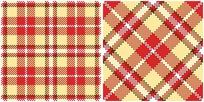Tartan Plaid Pattern Seamless. Scottish Plaid, Seamless Tartan Illustration Set for Scarf, Blanket, Other Modern Spring Summer Autumn Winter Holiday Fabric Print. vector