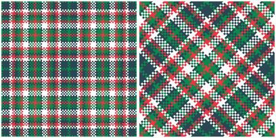 Scottish Tartan Plaid Seamless Pattern, Classic Scottish Tartan Design. Seamless Tartan Illustration Set for Scarf, Blanket, Other Modern Spring Summer Autumn Winter Holiday Fabric Print. vector