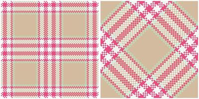 Scottish Tartan Plaid Seamless Pattern, Tartan Seamless Pattern. Traditional Scottish Woven Fabric. Lumberjack Shirt Flannel Textile. Pattern Tile Swatch Included. vector