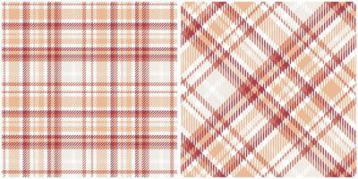 Classic Scottish Tartan Design. Scottish Tartan Seamless Pattern. Seamless Tartan Illustration Set for Scarf, Blanket, Other Modern Spring Summer Autumn Winter Holiday Fabric Print. vector