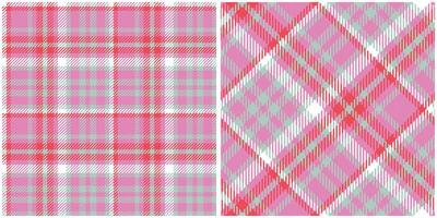 Tartan Plaid Pattern Seamless. Checkerboard Pattern. Seamless Tartan Illustration Set for Scarf, Blanket, Other Modern Spring Summer Autumn Winter Holiday Fabric Print. vector