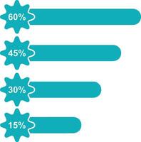 Chart icon symbol image for data statistic analysis illustration vector