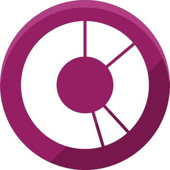 Chart icon symbol image for data statistic analysis illustration vector