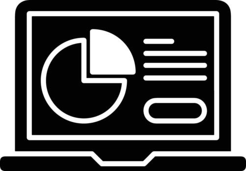 Chart icon symbol image for data statistic analysis illustration vector