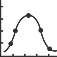 Chart icon symbol image for data statistic analysis illustration vector