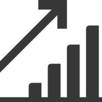Chart icon symbol image for data statistic analysis illustration vector
