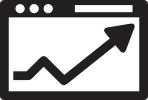 Chart icon symbol image for data statistic analysis illustration vector