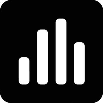 Chart icon symbol image for data statistic analysis illustration vector