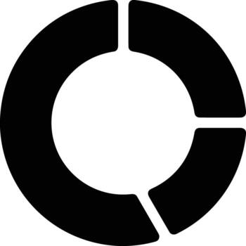 Chart icon symbol image for data statistic analysis illustration vector